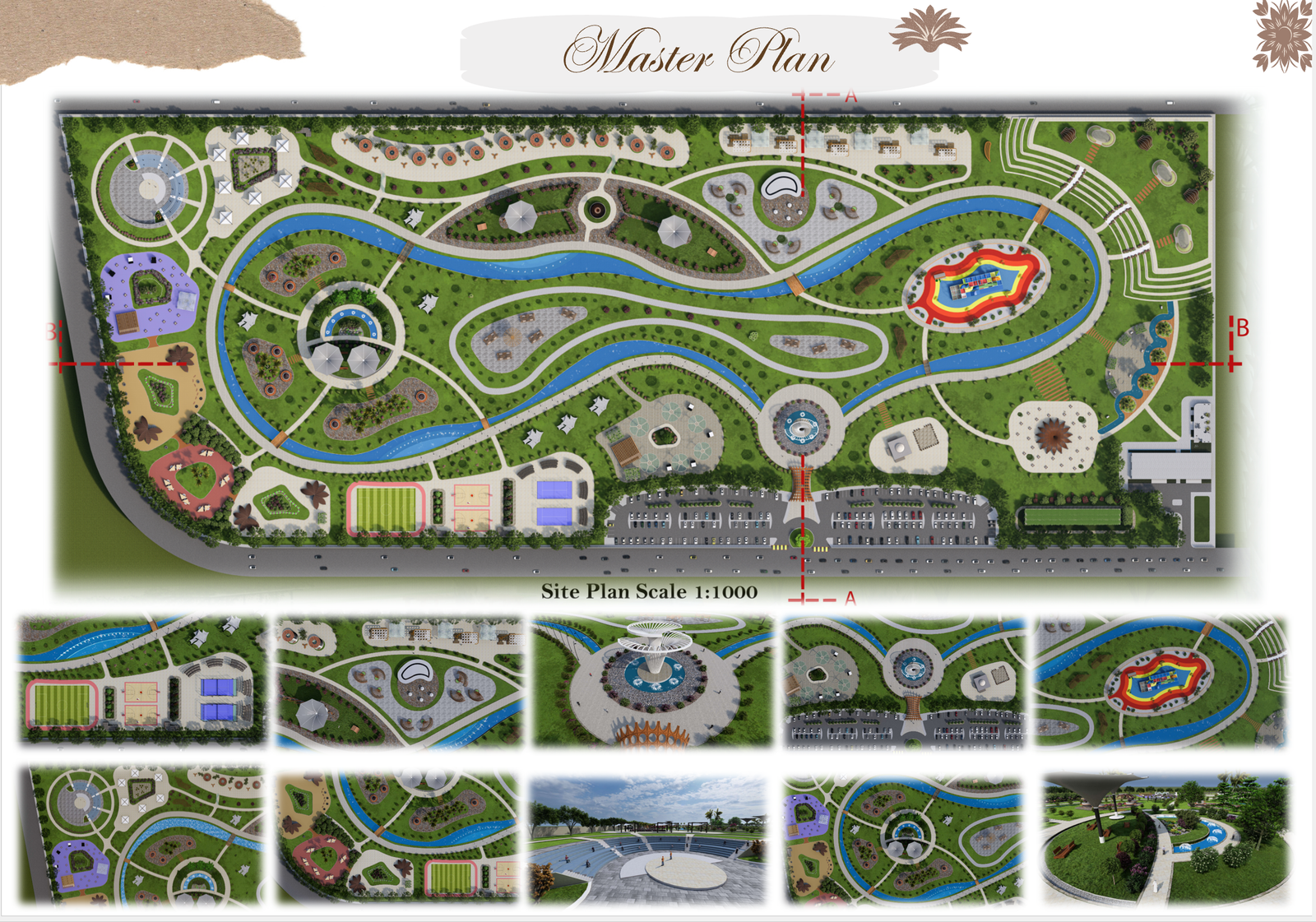 Landscape Design Project Location:Alexandria, Egypt Project Type:Public Landscape Design