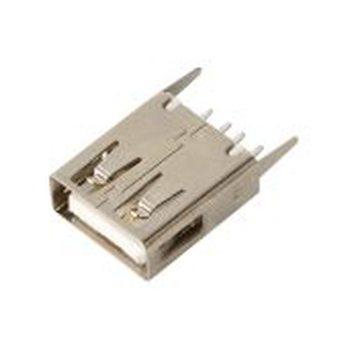 PCB Solder Female Type A USB Connector Vertical DIP 180° 4 Pin
